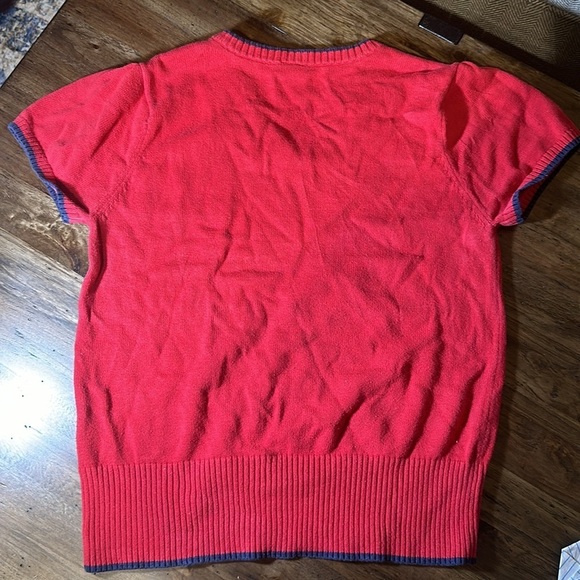 VTG 2002 tommy jeans red sweater vest vneck adult XL Tommy Hilfiger - Picture 2 of 8